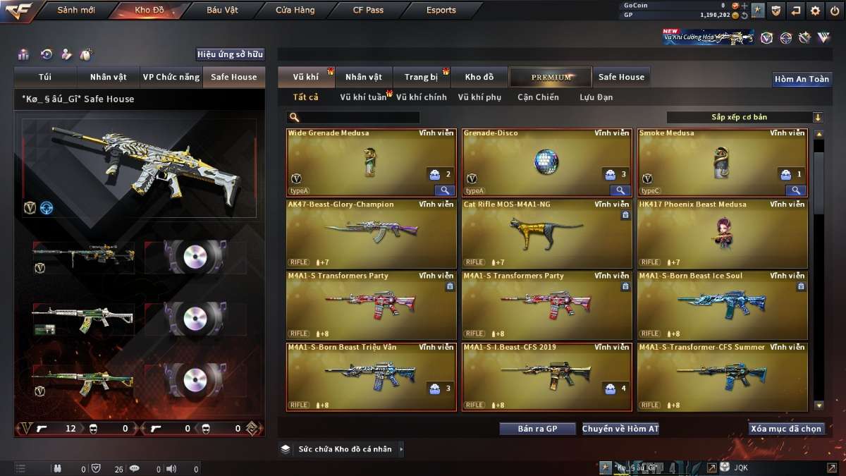 shop acc cf uy tin gia re