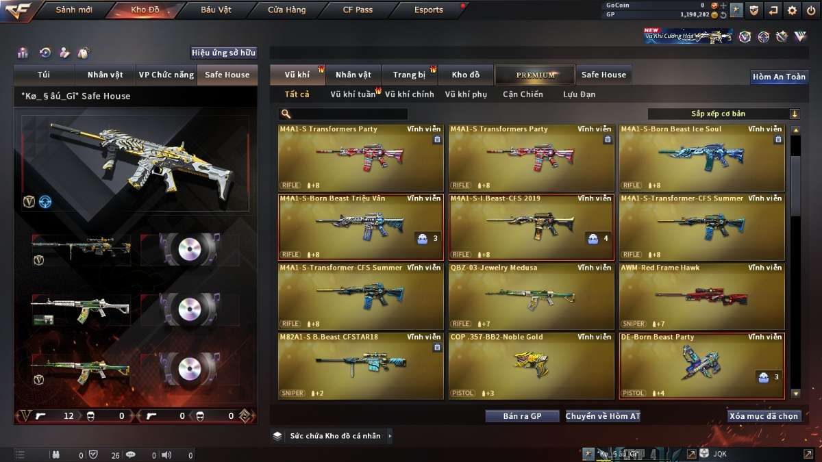 shop acc cf uy tin gia re