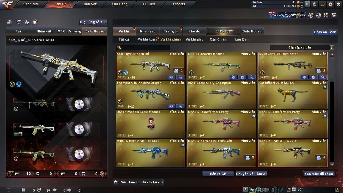 shop acc cf uy tin gia re