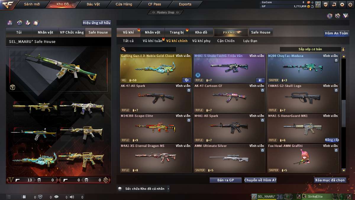 shop acc cf uy tin gia re