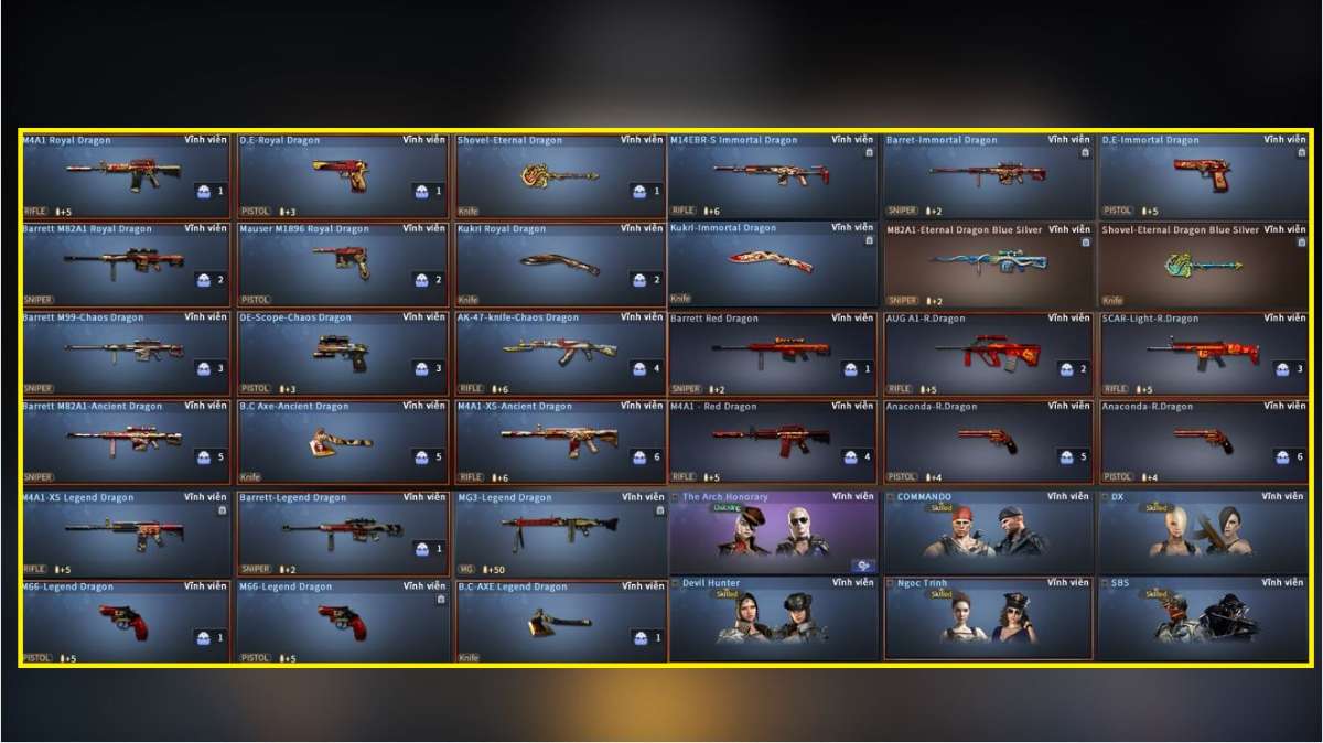 shop acc cf uy tin gia re