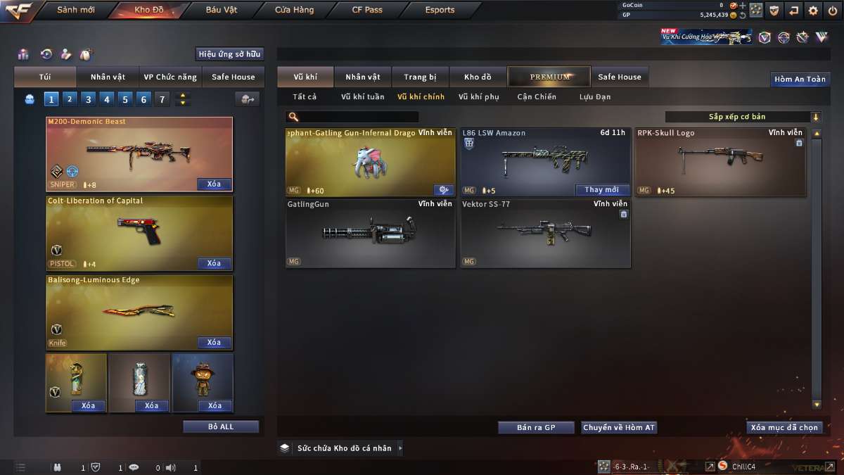 shop acc cf uy tin gia re