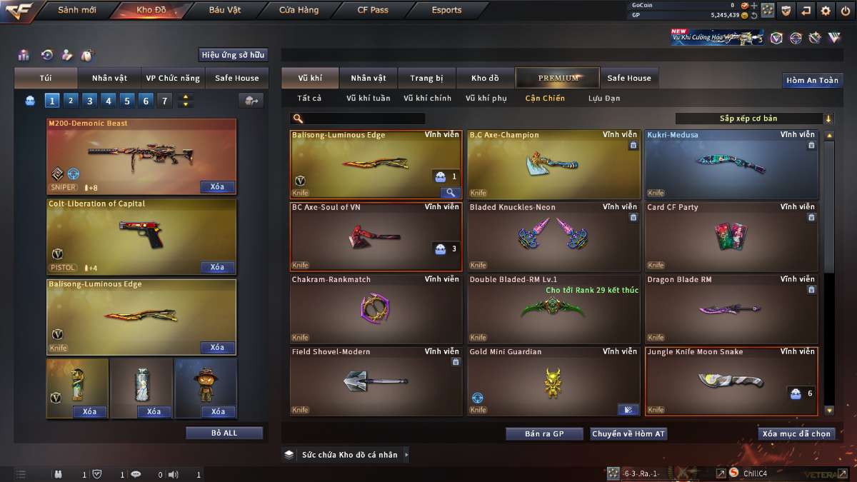 shop acc cf uy tin gia re