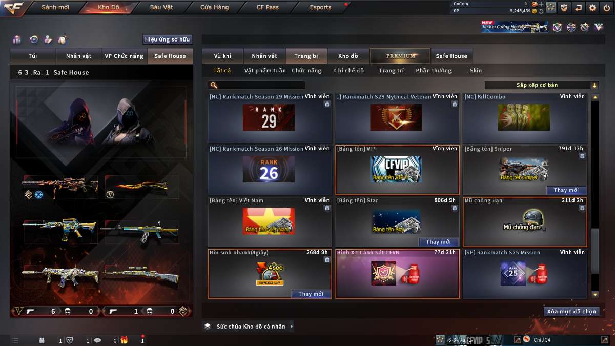 shop acc cf uy tin gia re