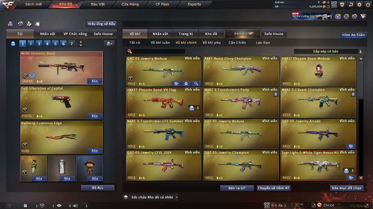 shop acc cf uy tin gia re