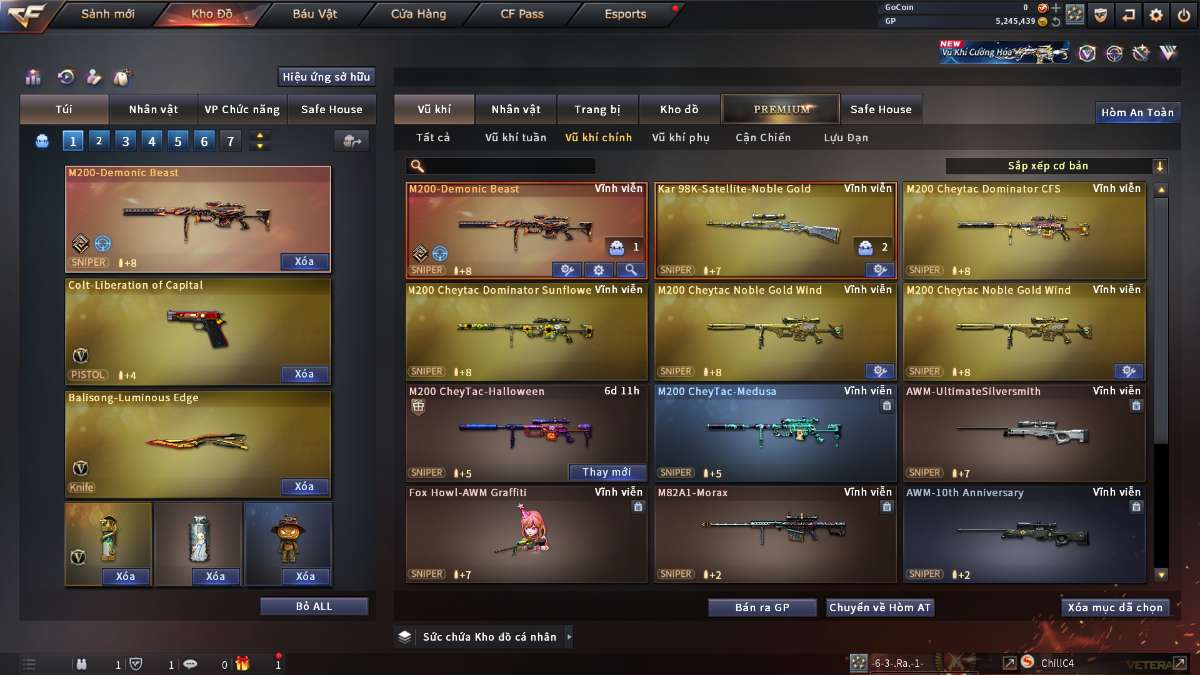 shop acc cf uy tin gia re