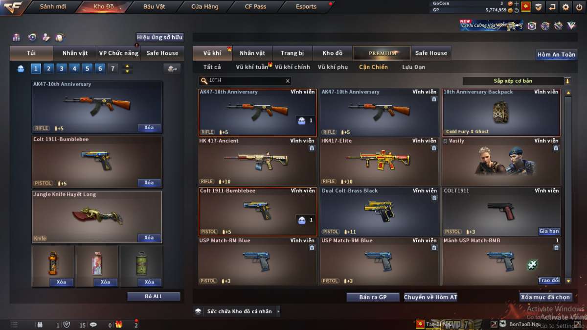 shop acc cf uy tin gia re