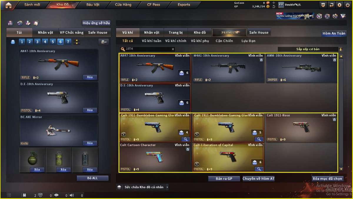 shop acc cf uy tin gia re