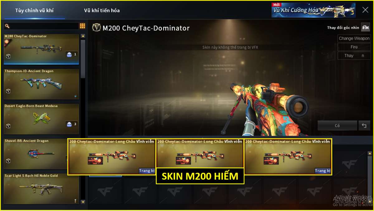 shop acc cf uy tin gia re