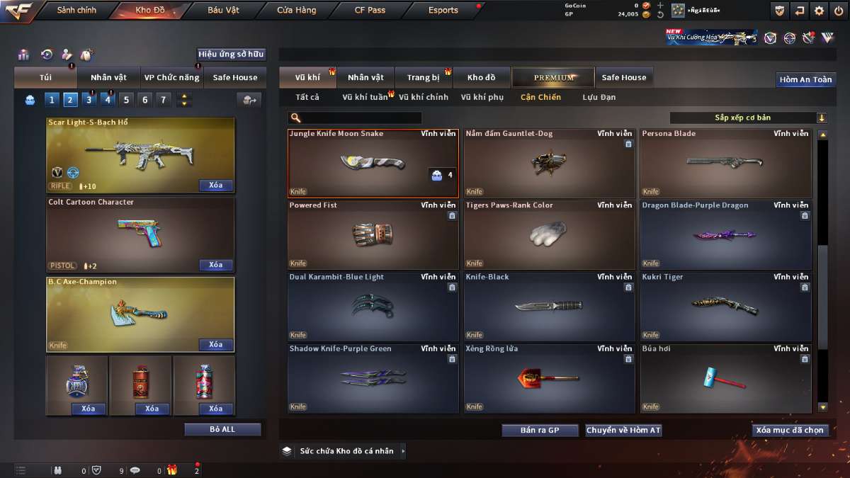 shop acc cf uy tin gia re