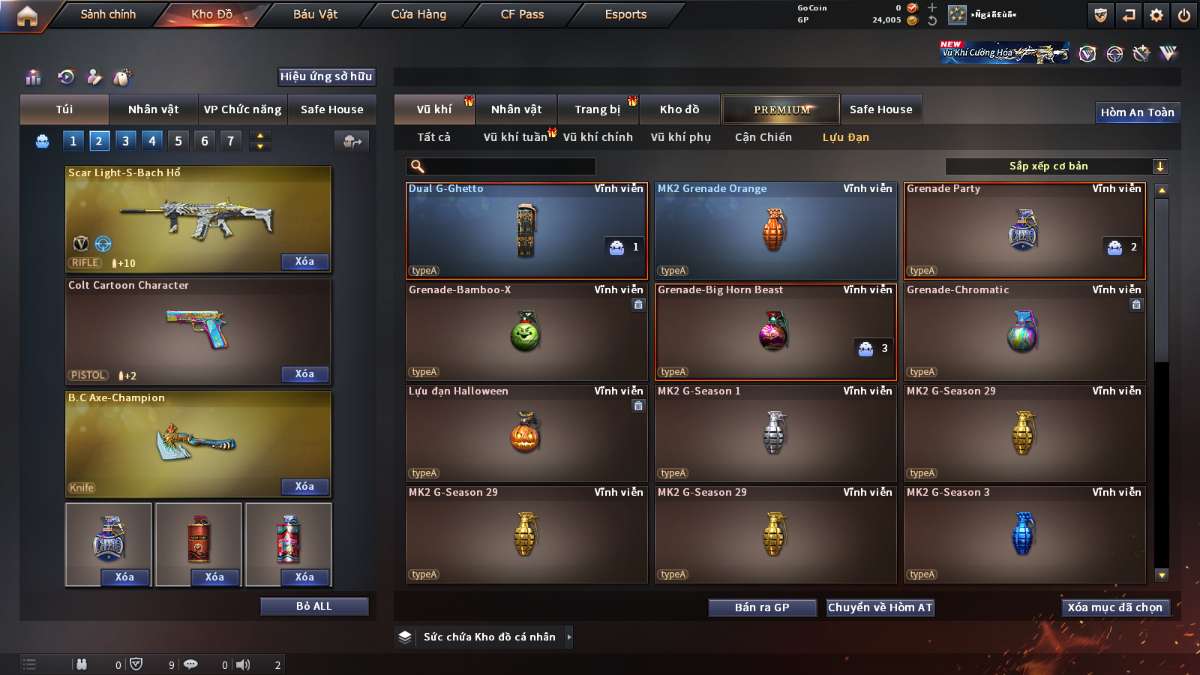 shop acc cf uy tin gia re