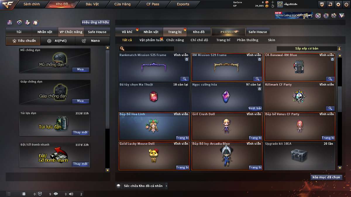 shop acc cf uy tin gia re