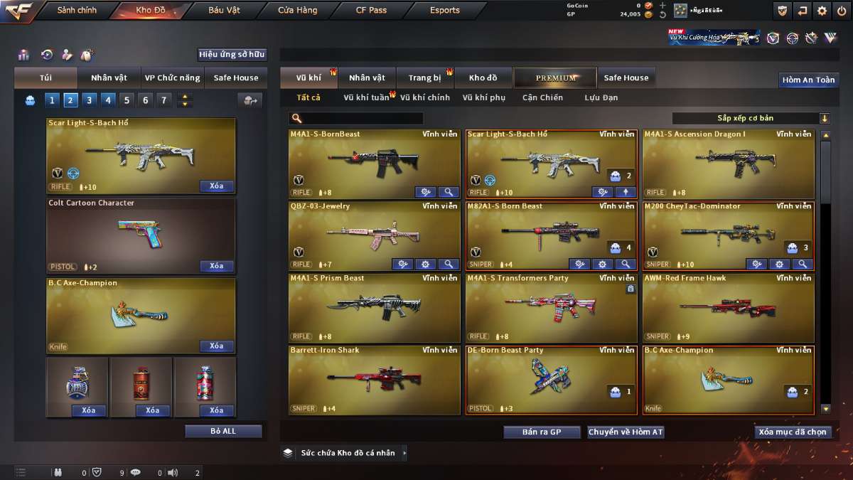 shop acc cf uy tin gia re