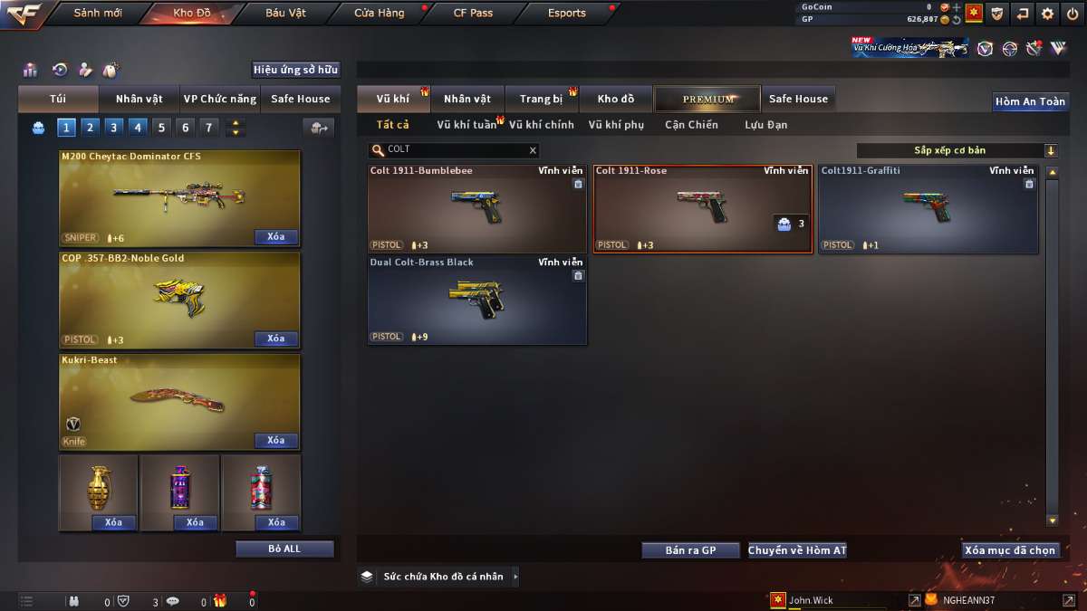 shop acc cf uy tin gia re