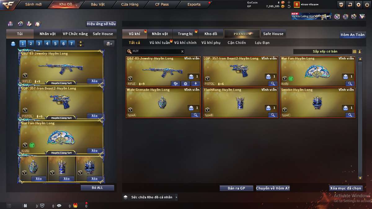 shop acc cf uy tin gia re