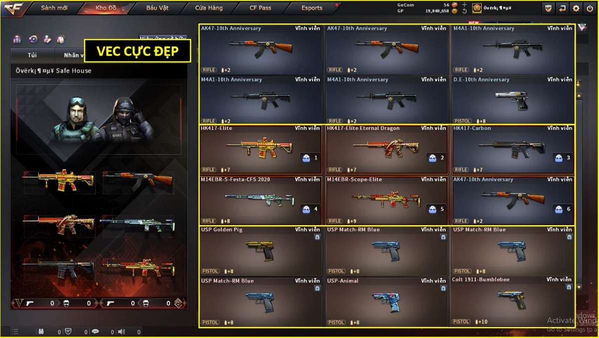 shop acc cf uy tin gia re