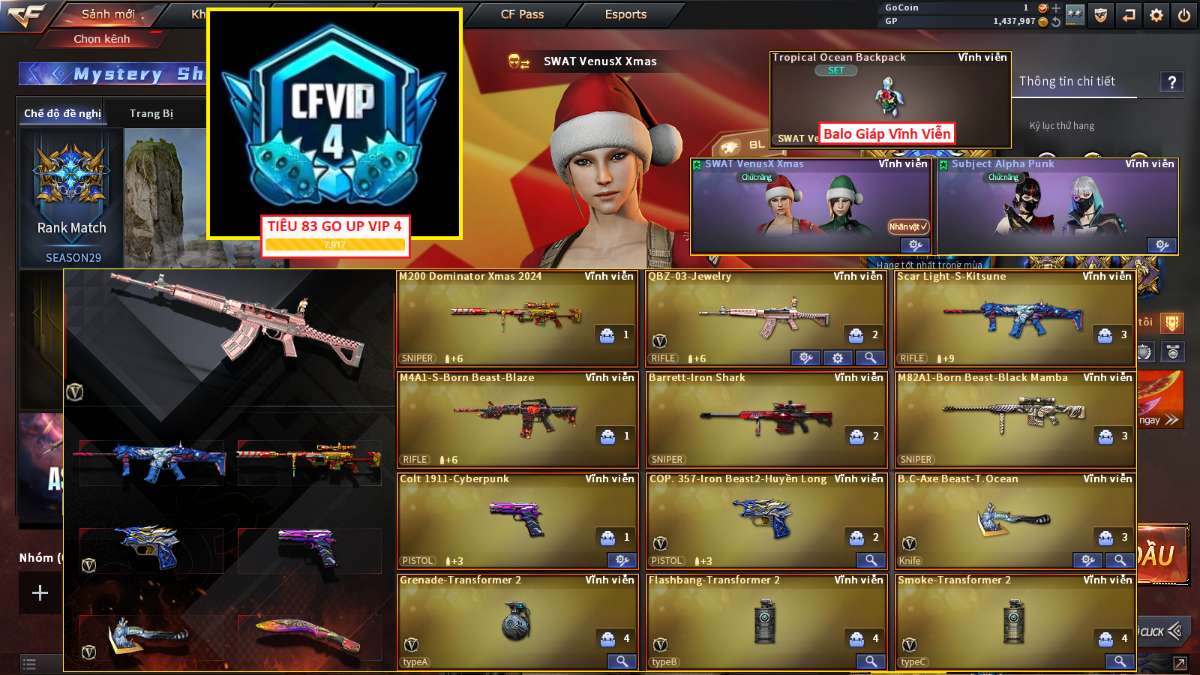 shop acc cf uy tin gia re