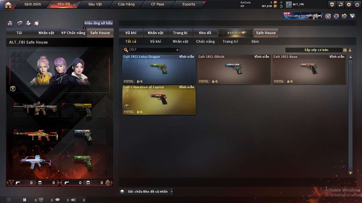shop acc cf uy tin gia re