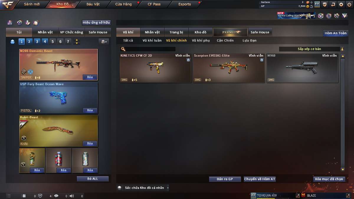 shop acc cf uy tin gia re