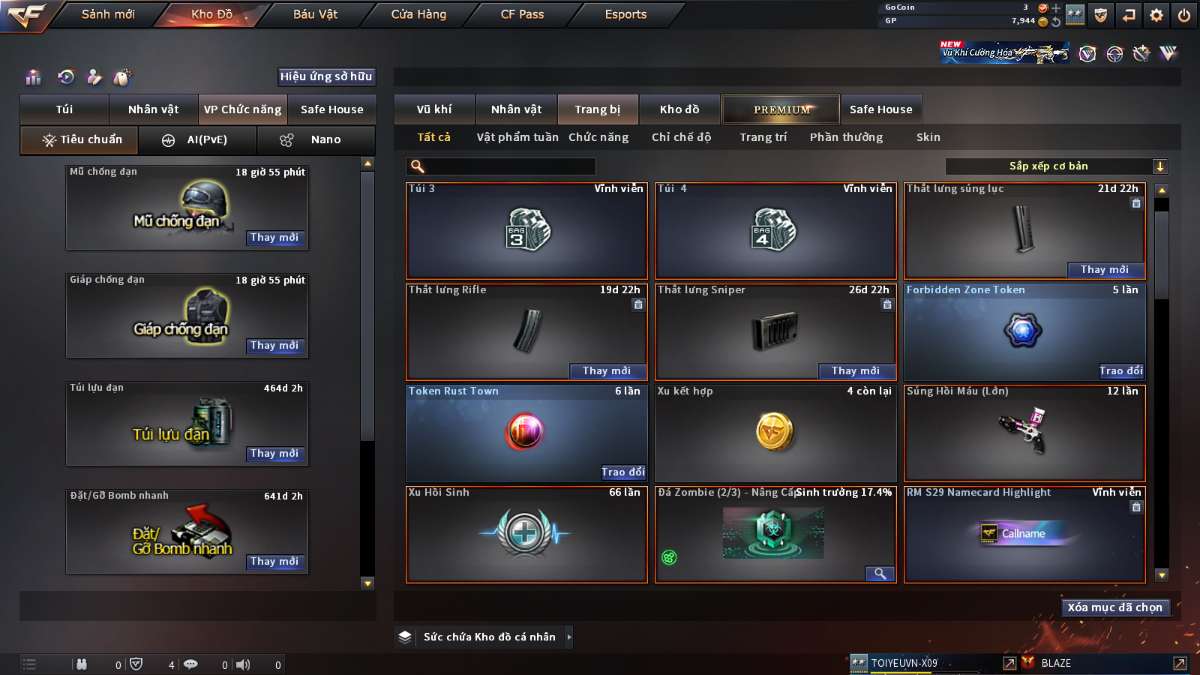 shop acc cf uy tin gia re