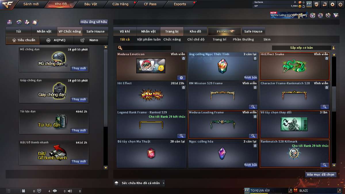 shop acc cf uy tin gia re