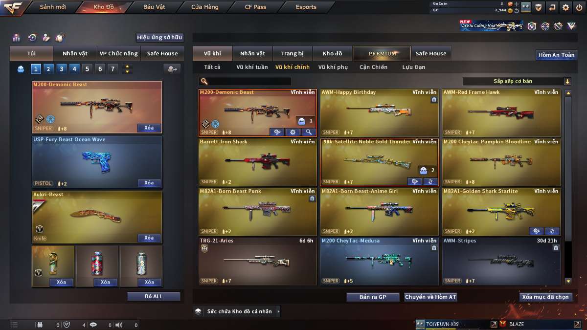 shop acc cf uy tin gia re
