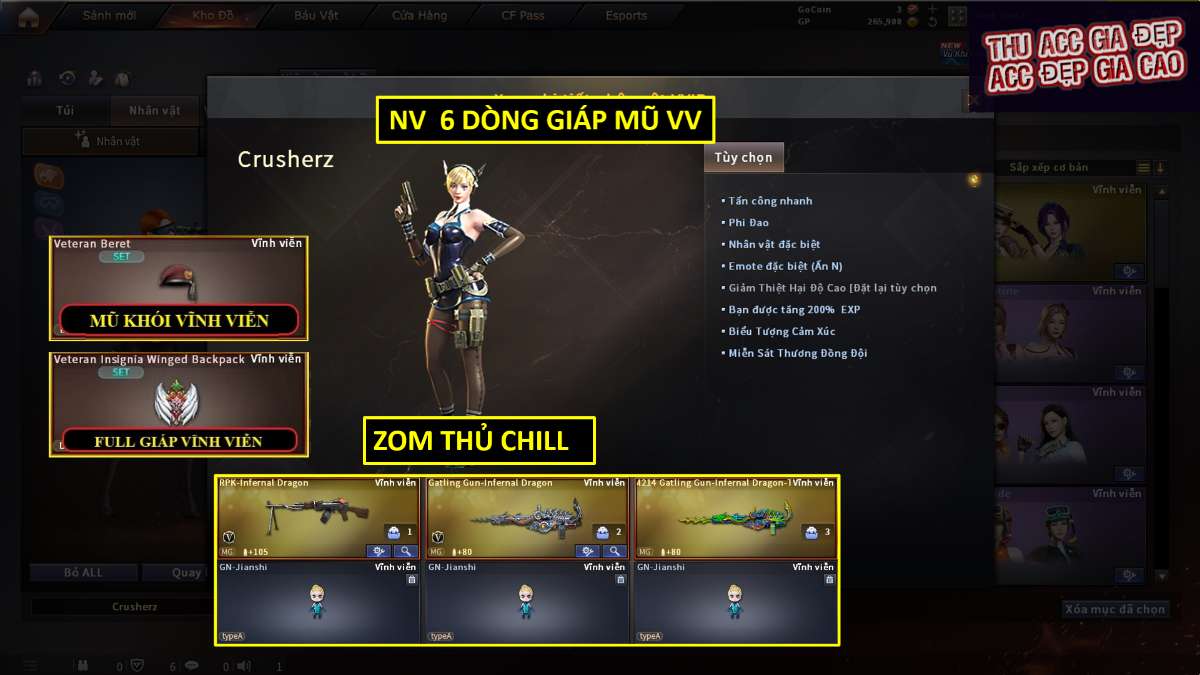 shop acc cf uy tin gia re