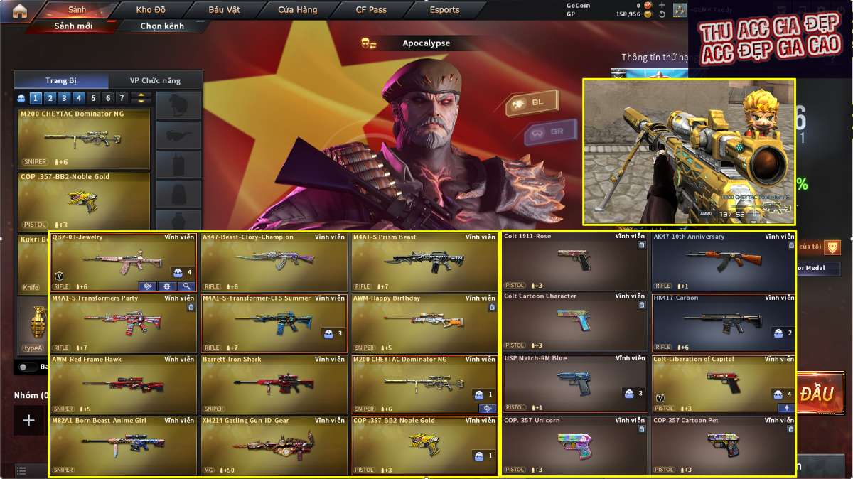 shop acc cf uy tin gia re