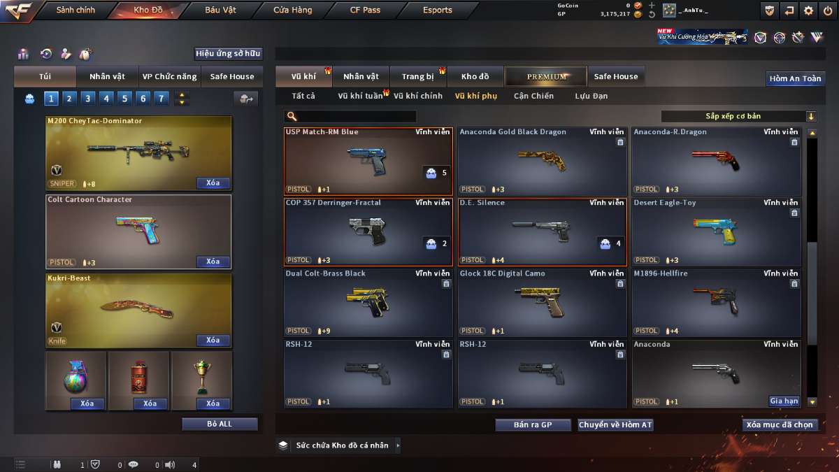 shop acc cf uy tin gia re