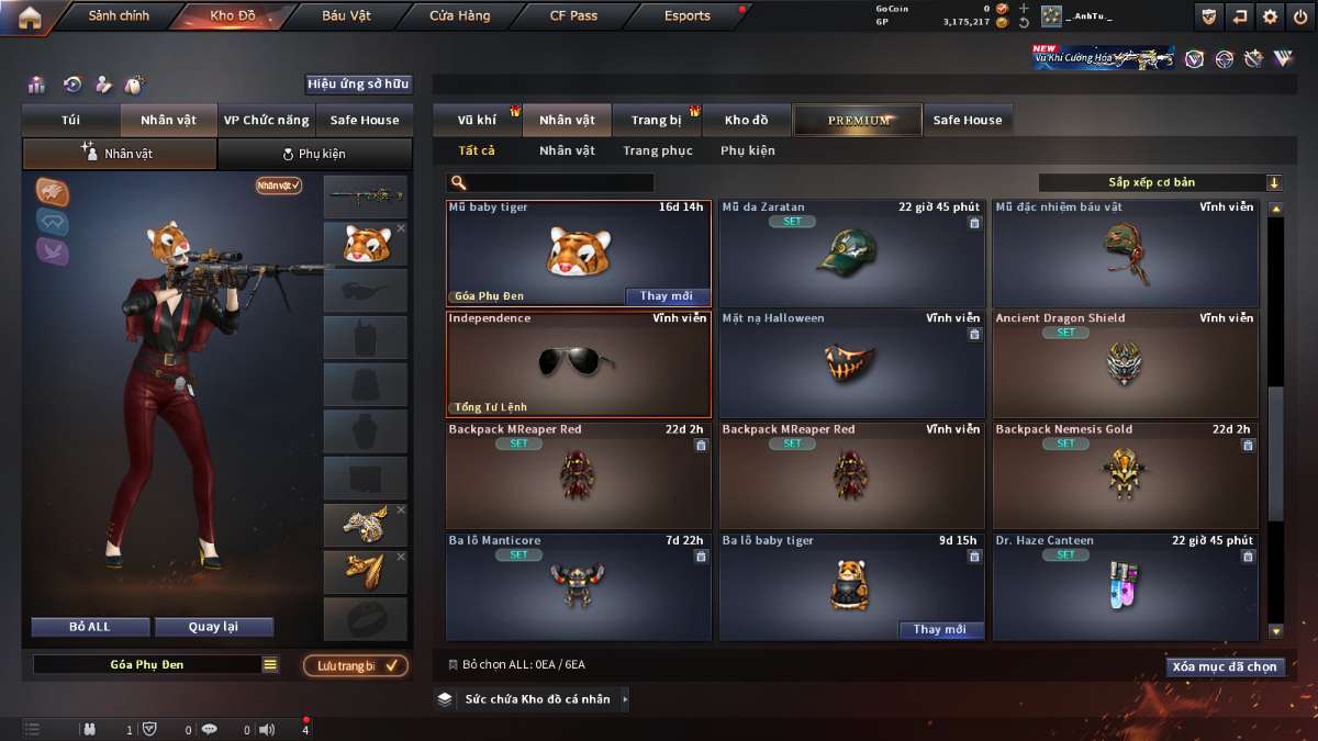 shop acc cf uy tin gia re
