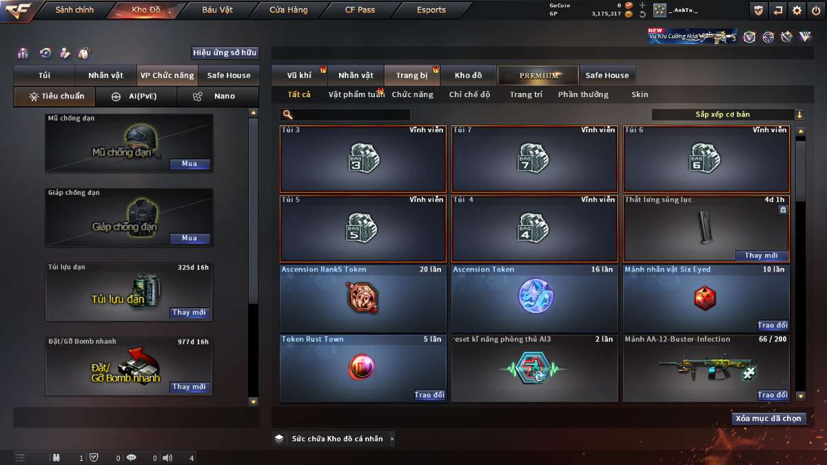 shop acc cf uy tin gia re
