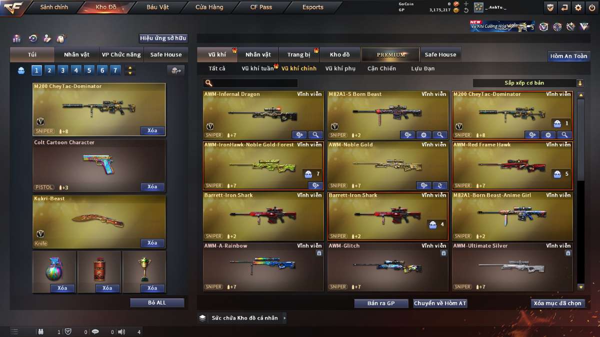 shop acc cf uy tin gia re