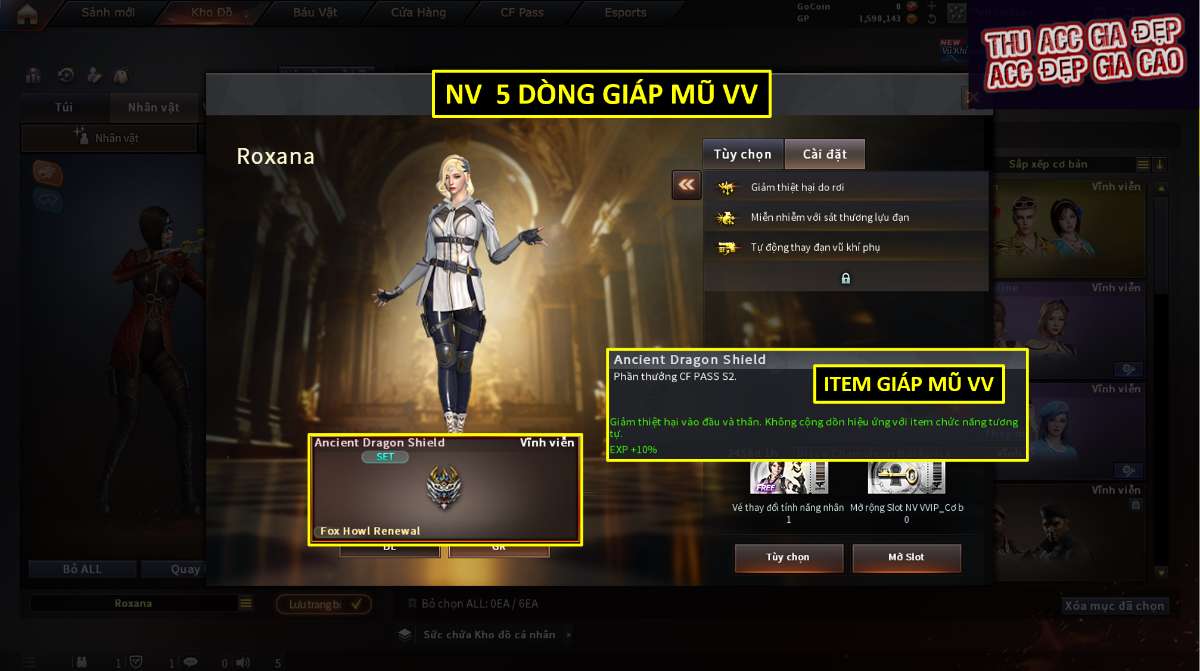 shop acc cf uy tin gia re