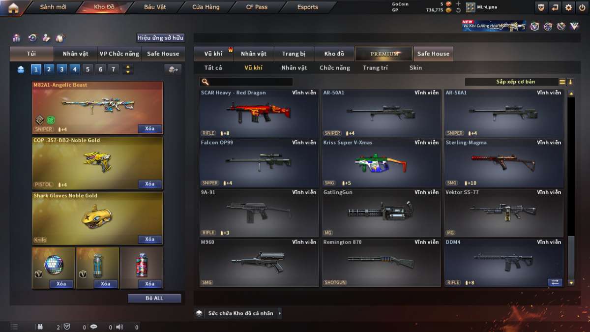 shop acc cf uy tin gia re