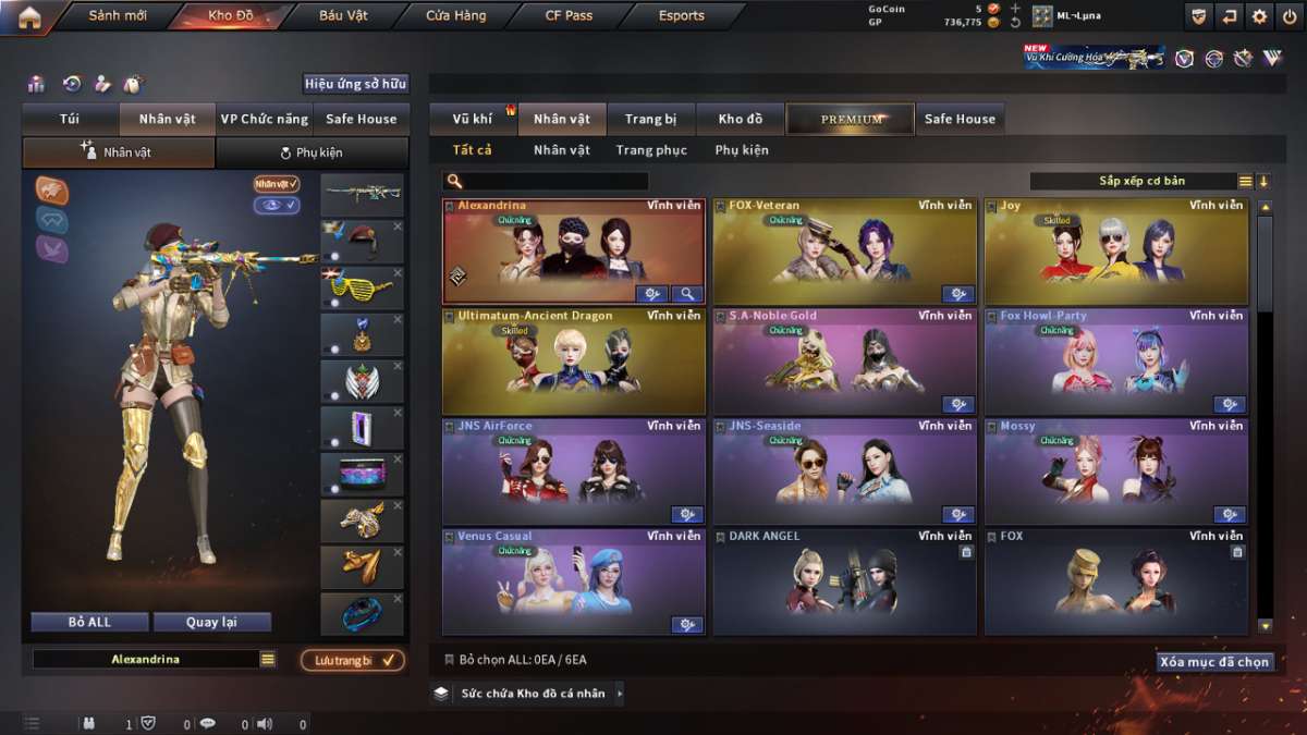 shop acc cf uy tin gia re