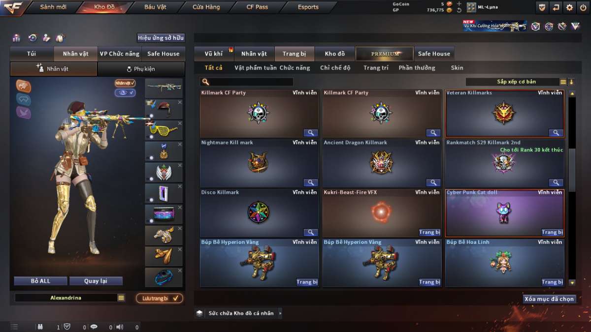 shop acc cf uy tin gia re