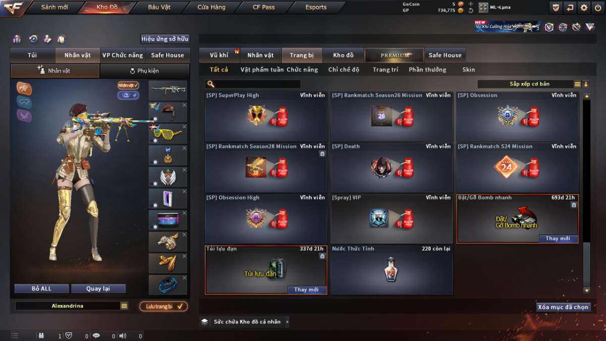 shop acc cf uy tin gia re