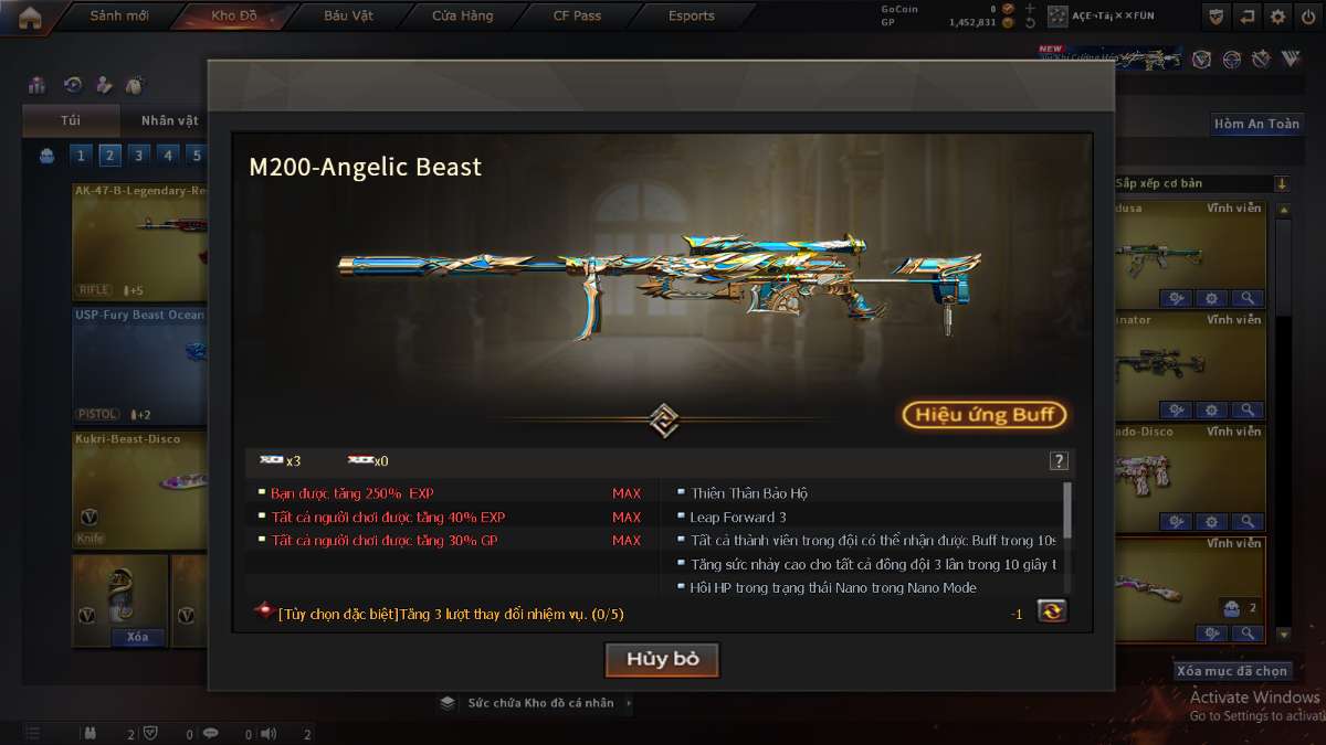 shop acc cf uy tin gia re