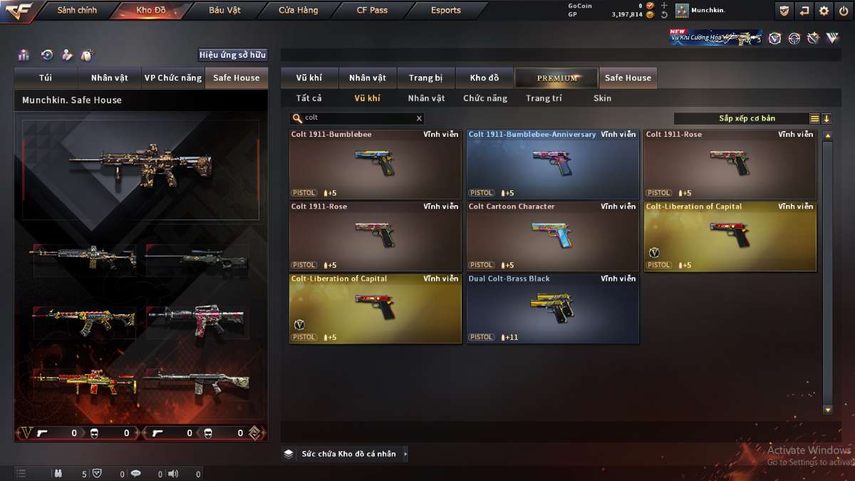 shop acc cf uy tin gia re