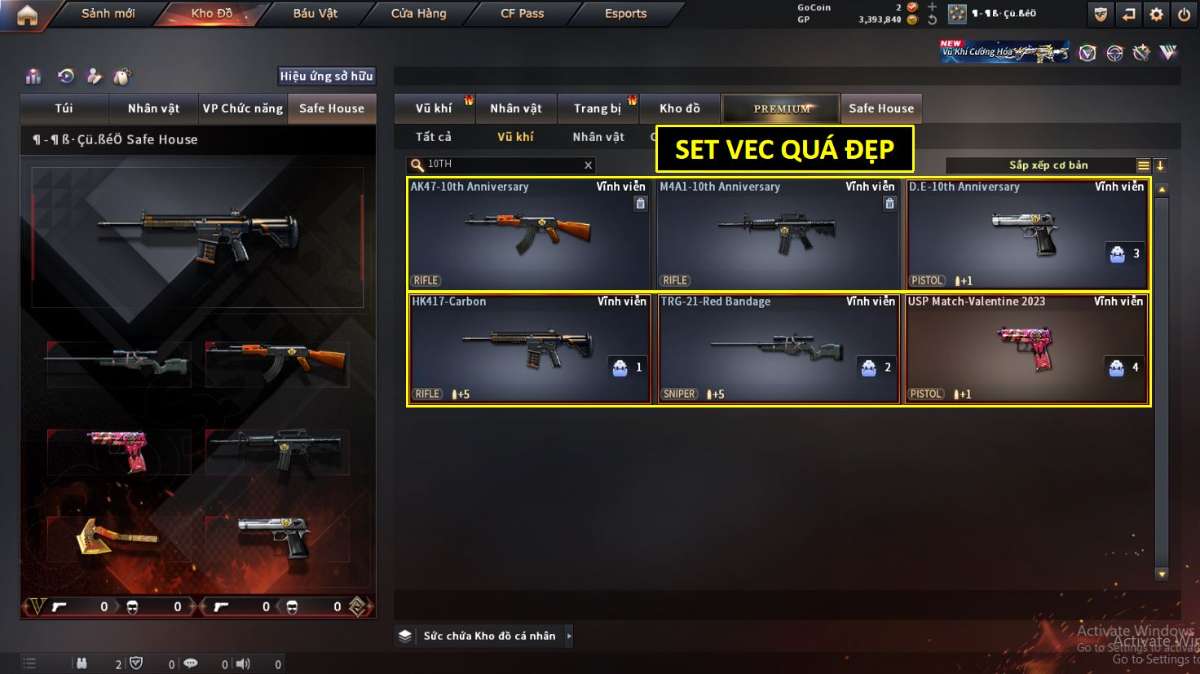 shop acc cf uy tin gia re