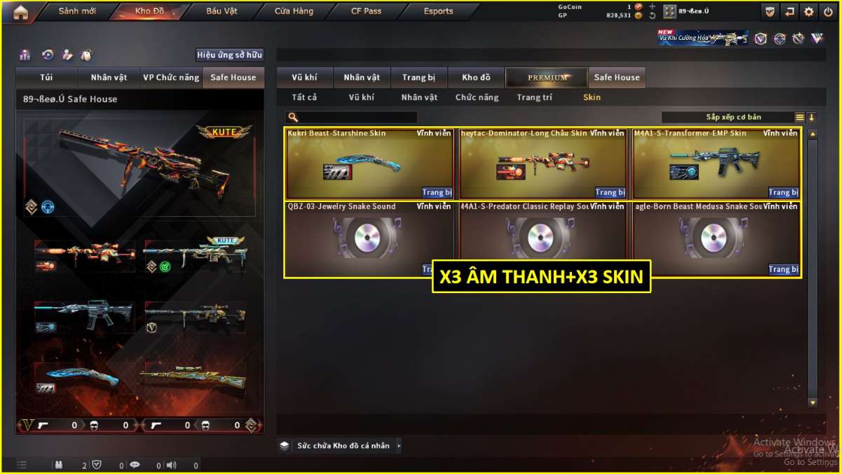 shop acc cf uy tin gia re