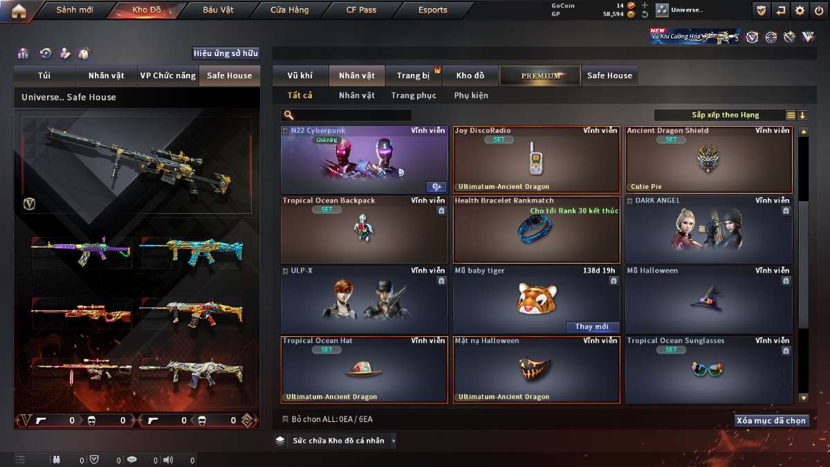 shop acc cf uy tin gia re